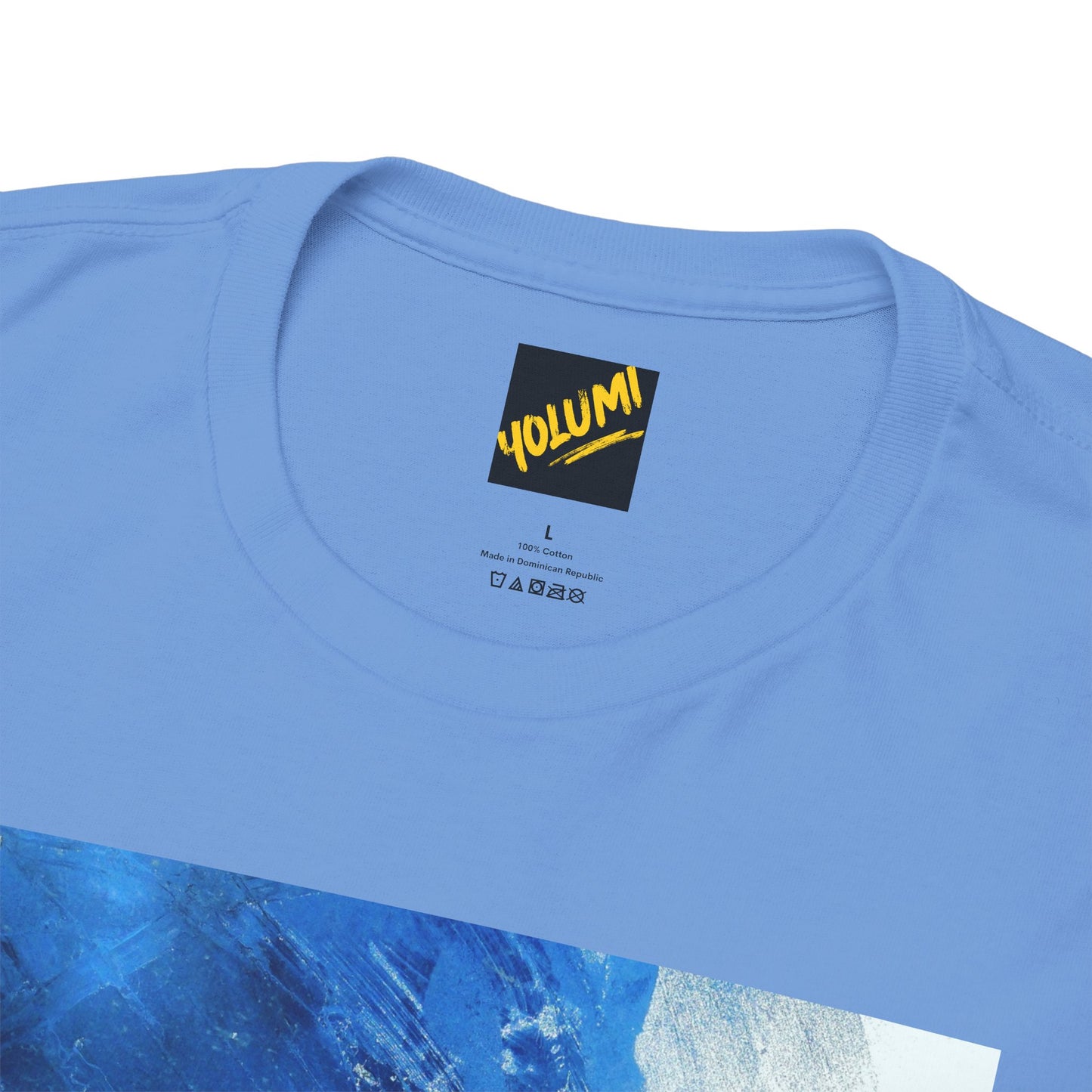 "Queen" – Blue Abstract Art Tee for Women