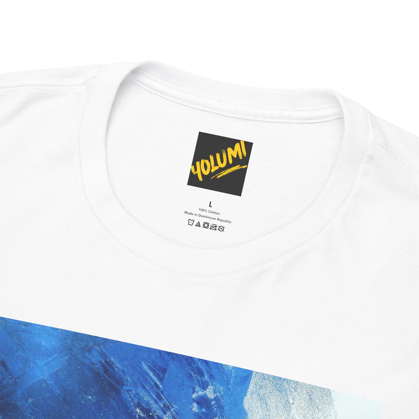 "Queen" – Blue Abstract Art Tee for Women