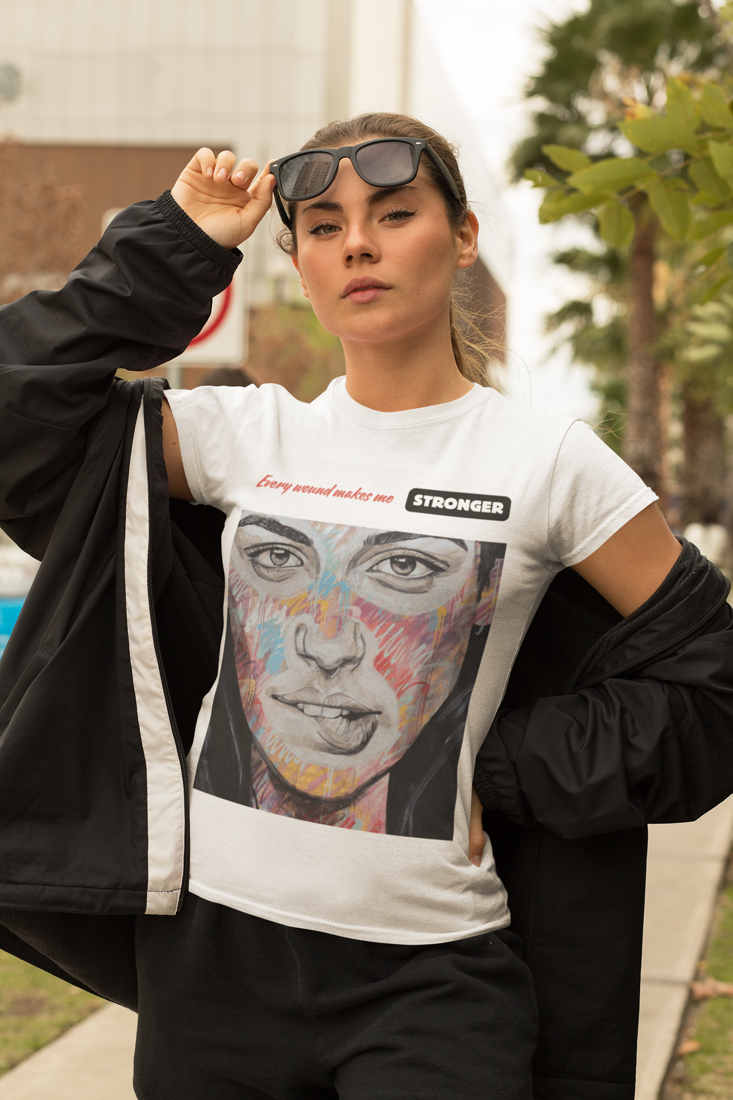 "Stronger" – Painted Emotion Women’s Tee