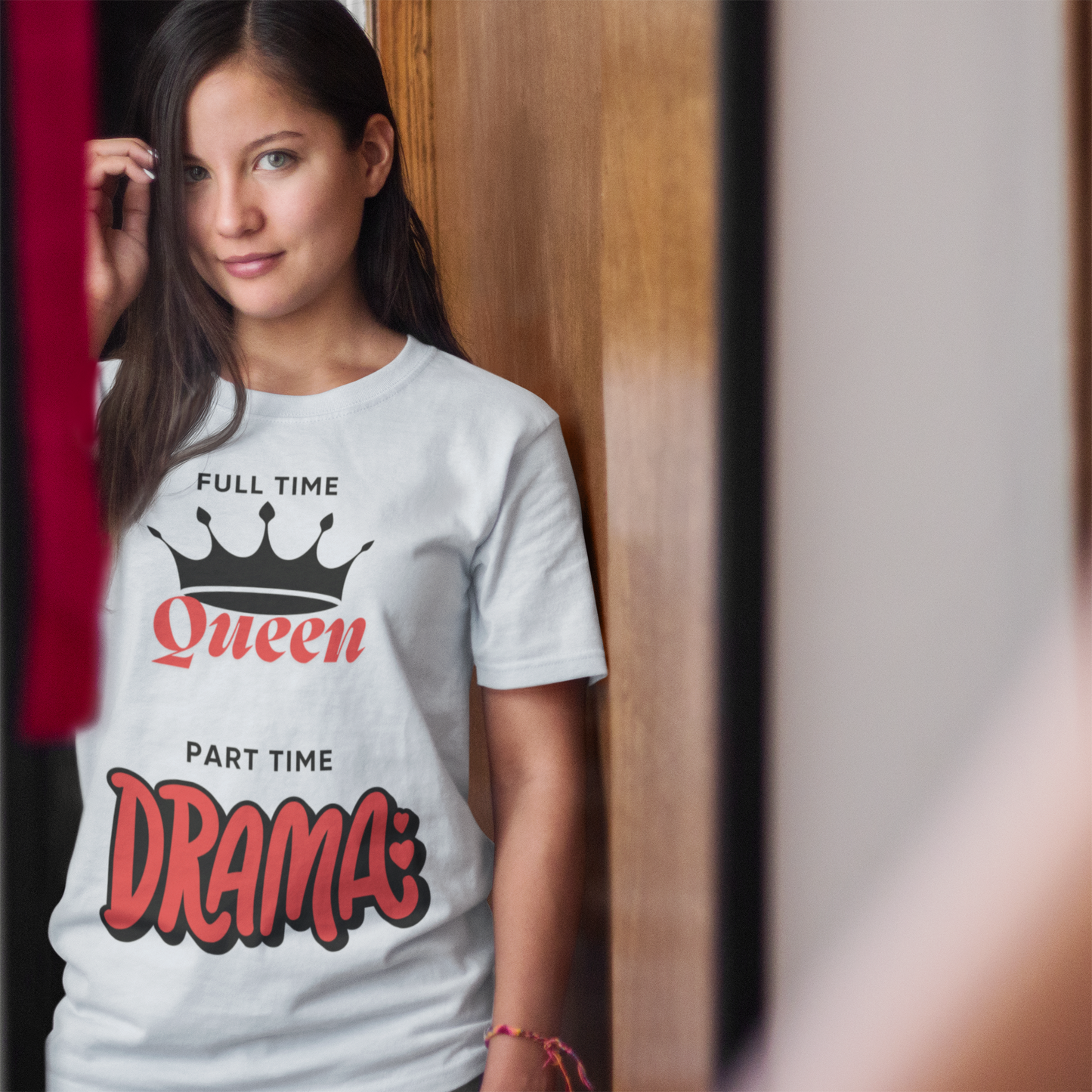 Drama Queen Mode Tee (Women)-Light