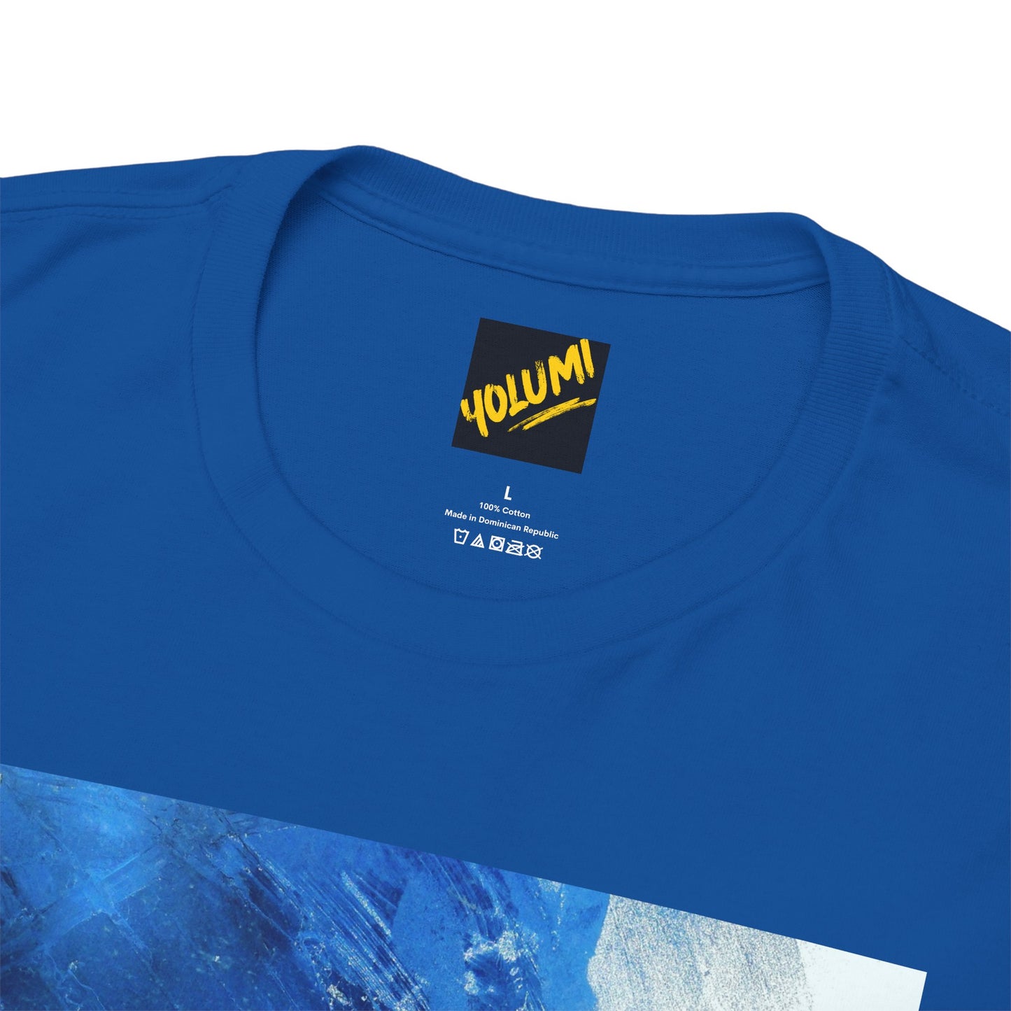 "Queen" – Blue Abstract Art Tee for Women