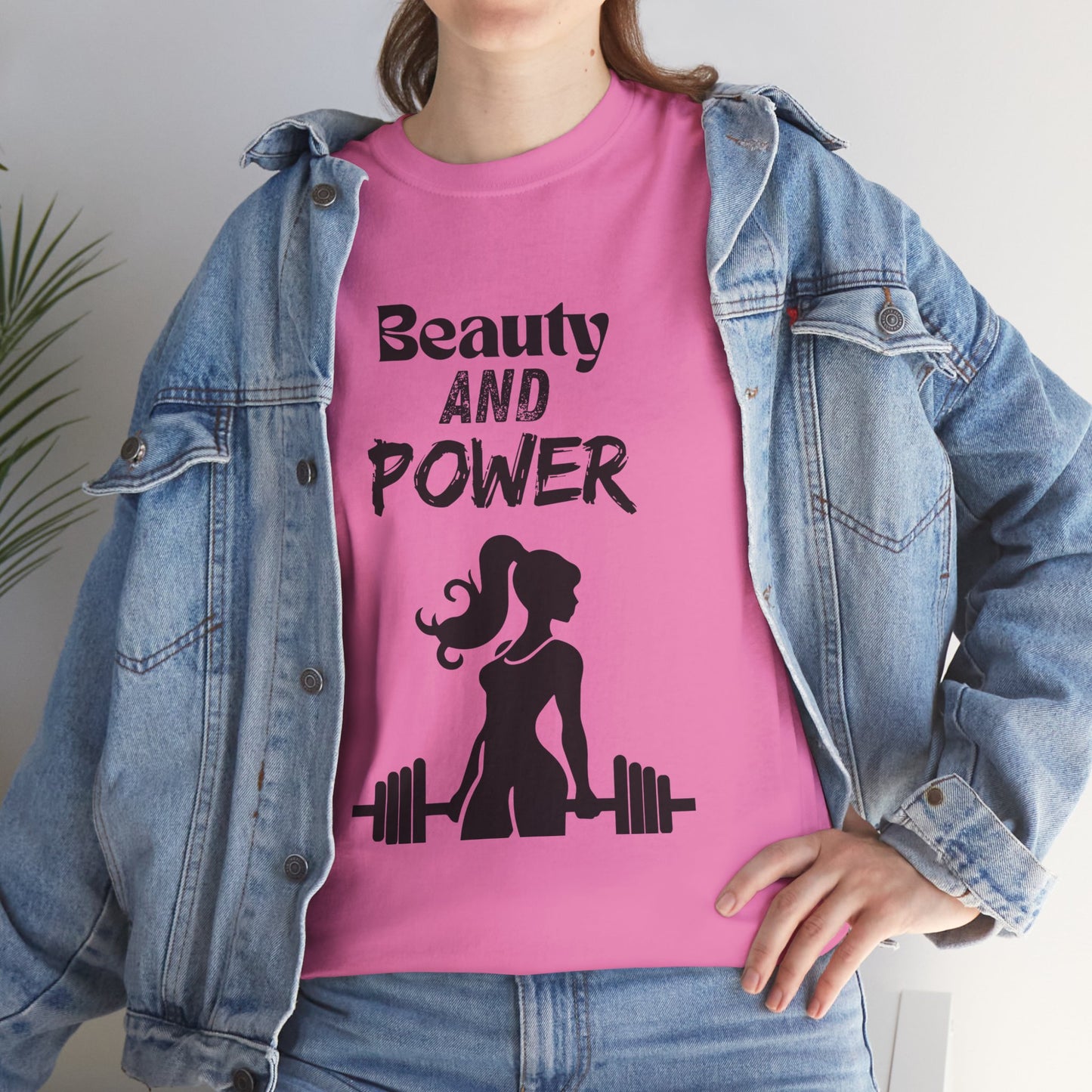 Beauty and Power Premium Women Heavy Cotton Tee beach t shirt