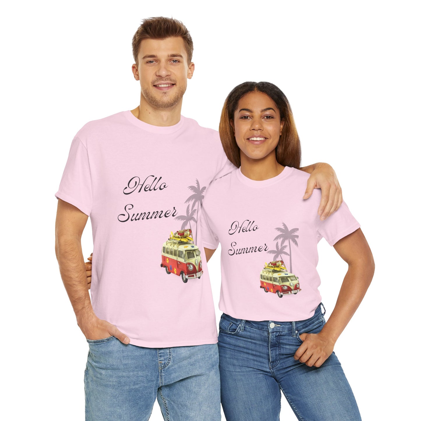 Hello Summer Unisex Heavy Cotton Tee