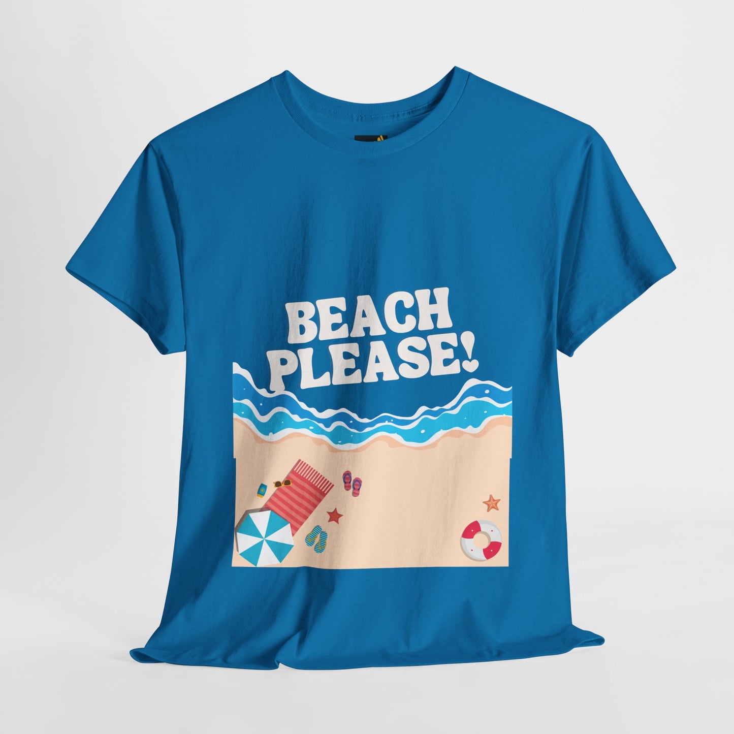 Beach Please Unisex Heavy Cotton Tee beach t shirt