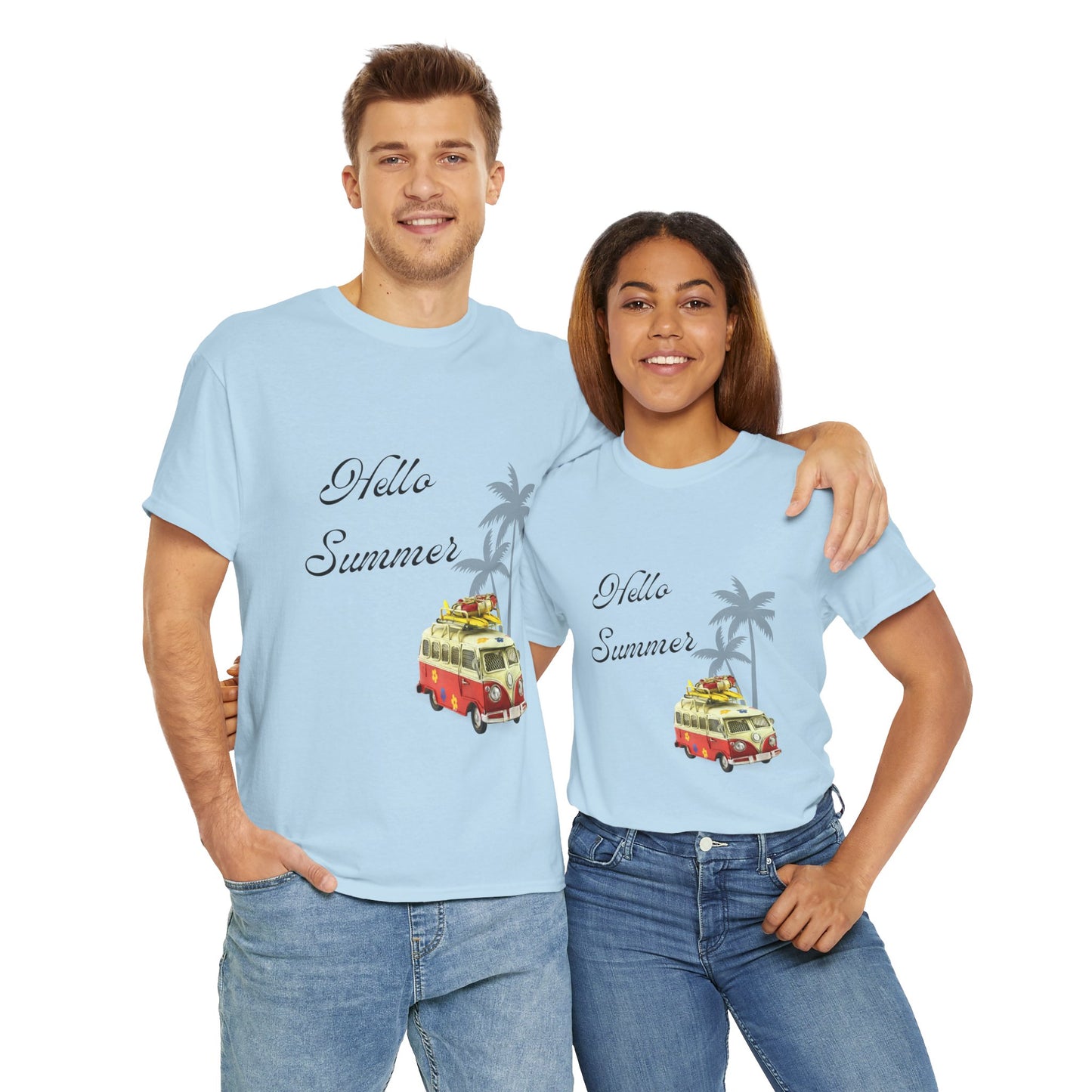 Hello Summer Unisex Heavy Cotton Tee