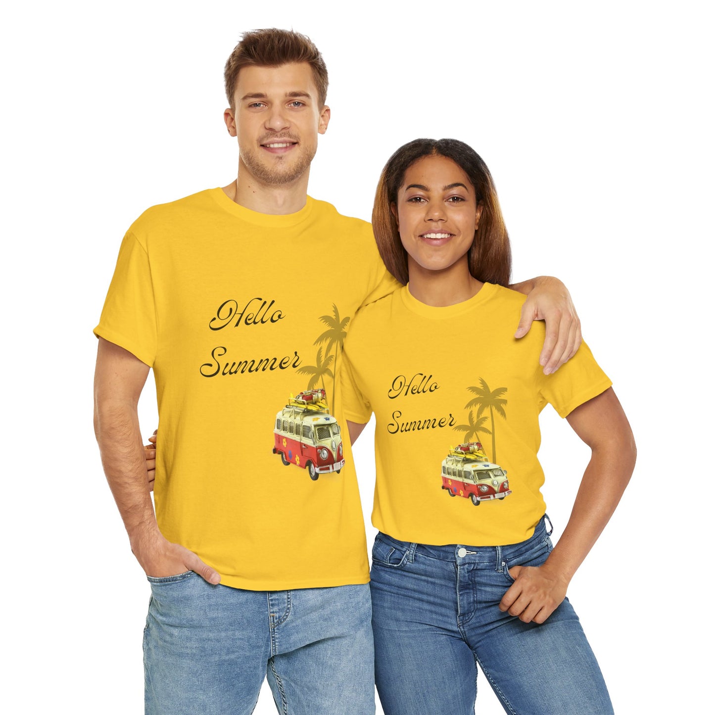 Hello Summer Unisex Heavy Cotton Tee