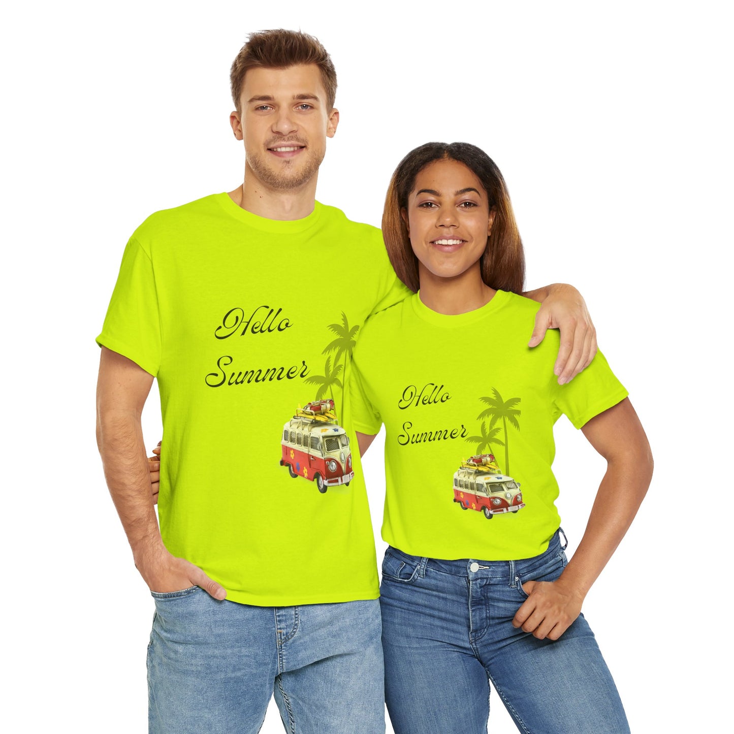 Hello Summer Unisex Heavy Cotton Tee