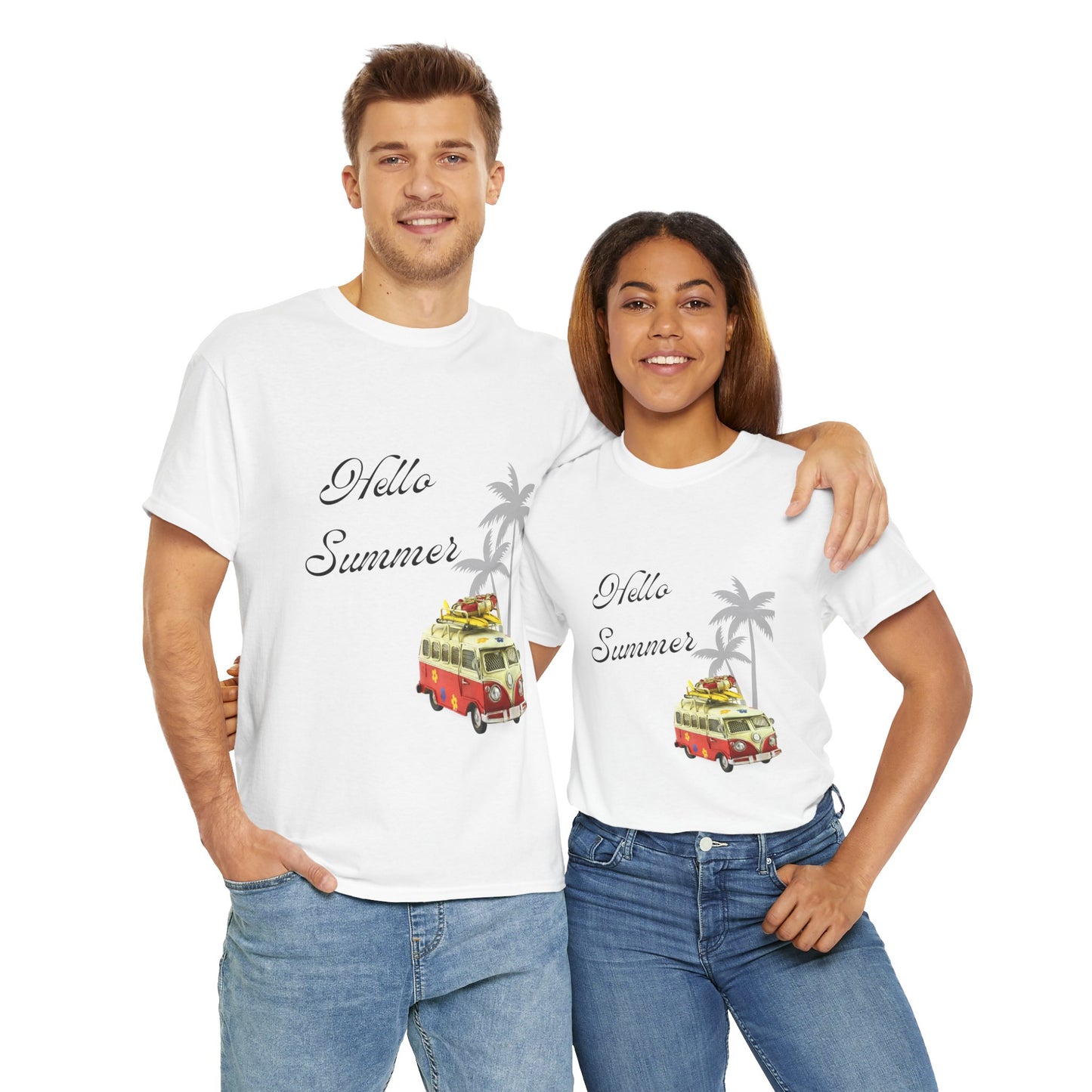 Hello Summer Unisex Heavy Cotton Tee